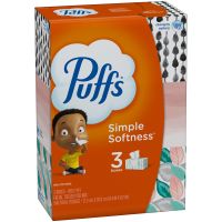 Puffs Basic 2-Ply Facial Tissues, White, 180 Tissues Per Box