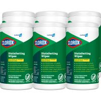 Clorox Disinfecting Wipes, 7" x 8", Fresh Scent, 75 Wipes Per Tub, Box Of 6 Tubs