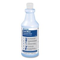 Maxim True Blue Clinging Bowl Cleaner, Mint Scent, 32 oz Bottle, 12/Carton