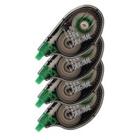 Tombow Mono Single-Line Disposable Correction Tape, 1 Line x 394", 70% Recycled, White, Pack Of 4