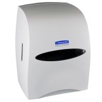Kimberly-Clark Sanitouch Wall-Mount Hard Roll Towel Dispenser, 16 1/8" x 12 5/8" x 10 1/4", White