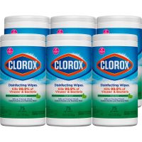 Clorox Disinfecting Wipes, Bleach Free Cleaning Wipes Fresh - 75 Wipes per Canister, 6 Canisters