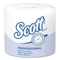 Scott Essential Standard Roll Bathroom Tissue for Business, Septic Safe, 1-Ply, White, 1,210 Sheets/Roll, 80 Rolls/Carton